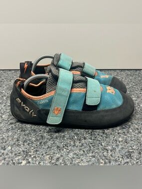 Evolv Elektra Teal Blue Rock Climbing Shoes Straps | Women’s Size 8.5